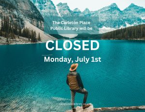 Canada Day July 1st closure of the library