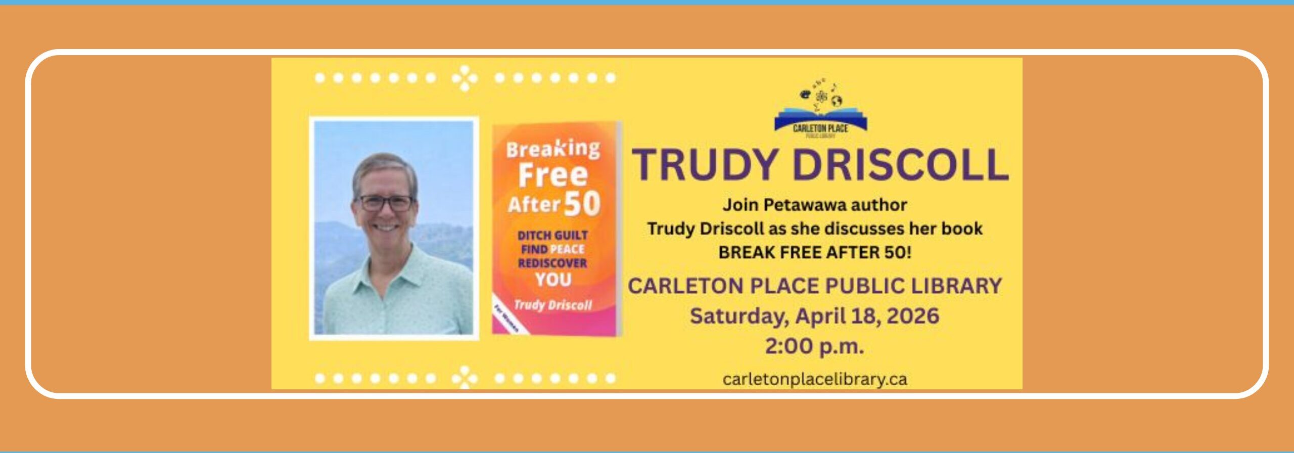 Trudy Driscoll author visit poster