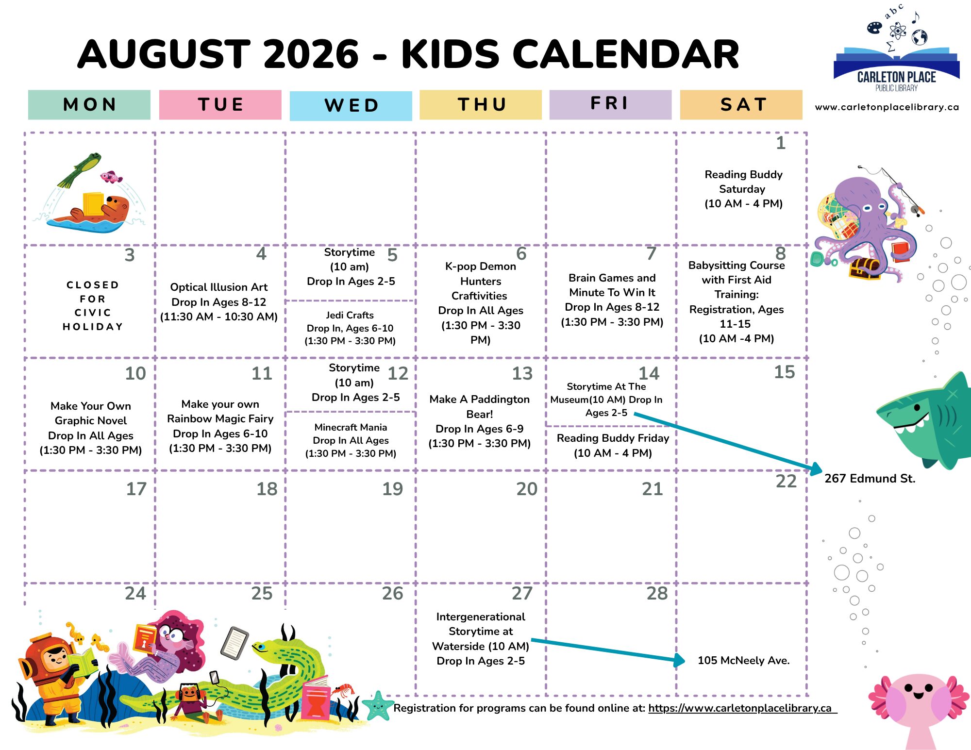 August Programs 2026