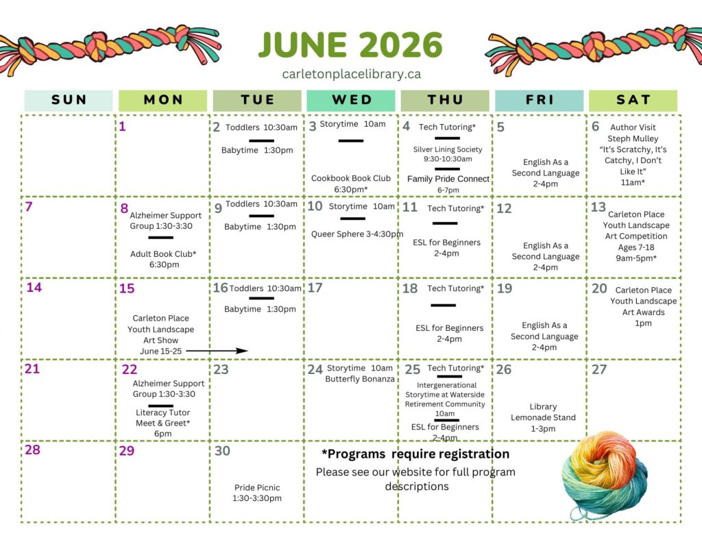 June program calendar