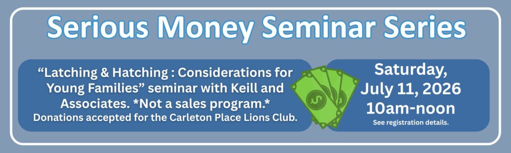 Serious money seminar poster
