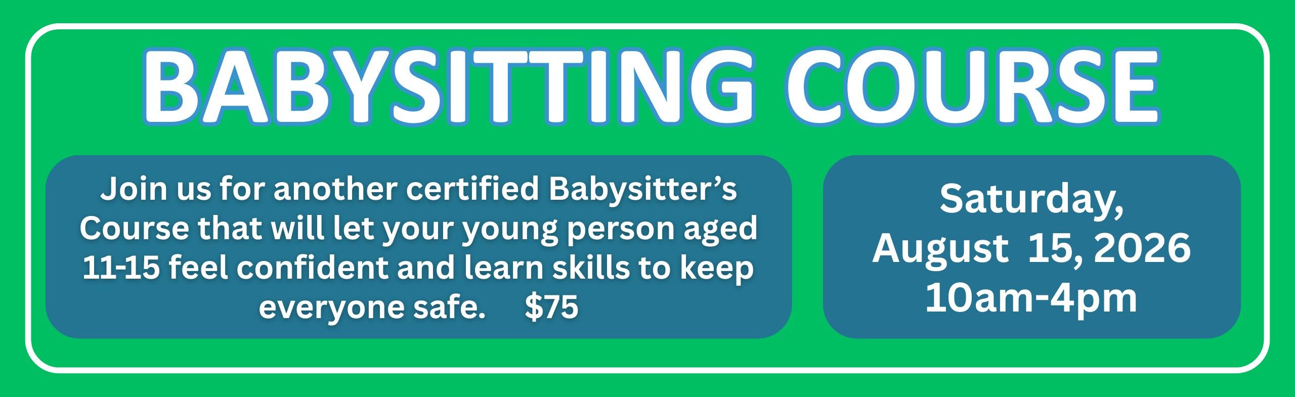 Babysitting course