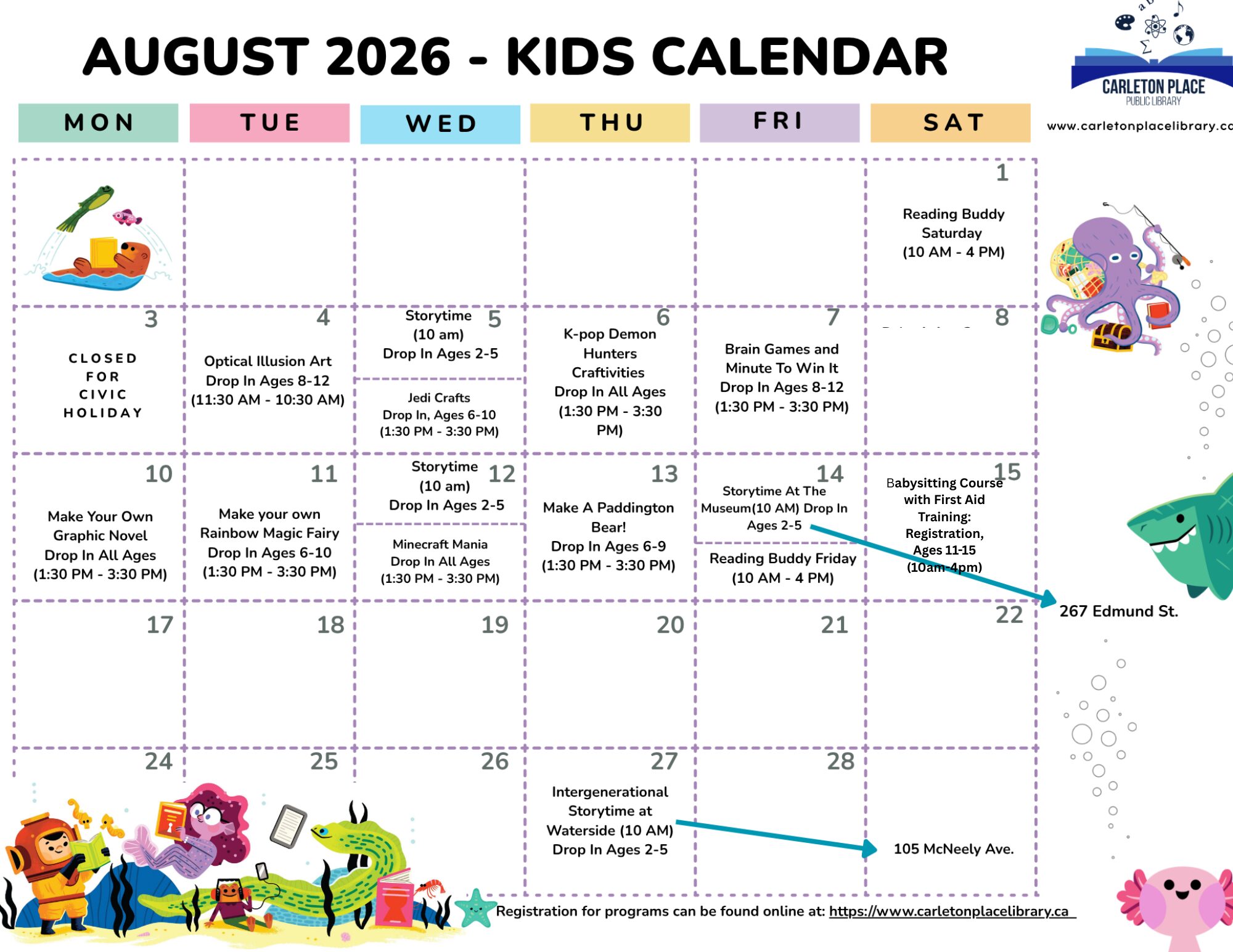 August Calendar